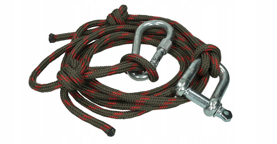 ATTACHMENT ROPE HOLDER FOR SWING HAMMOCK SET ROPE CARABINER SHACKLE Color black