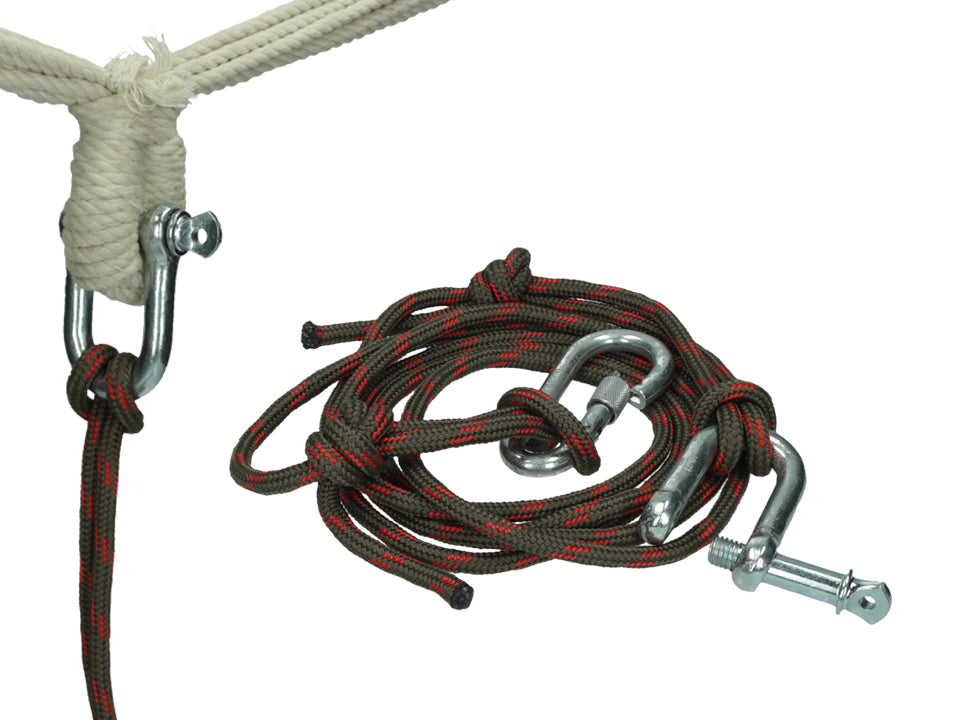 ATTACHMENT ROPE HOLDER FOR SWING HAMMOCK SET ROPE CARABINER SHACKLE