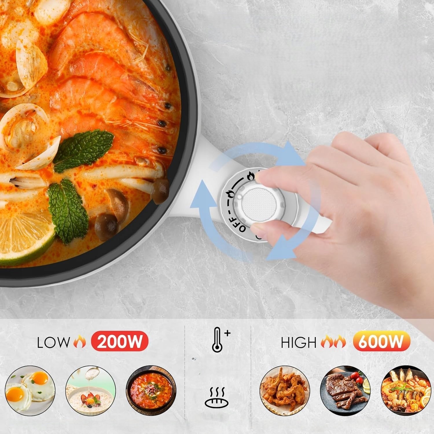AUDECOOK 1,7L Electric Pot Portable Multicooker M2819 Manufacturer code JBHK