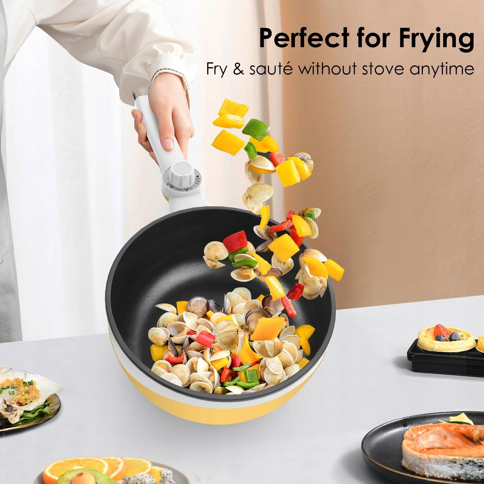 AUDECOOK 1,7L Portable Multicooker Anti-Adhesion Pan Brand no brand