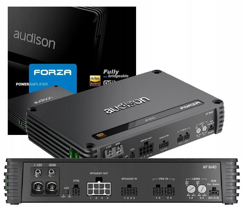 AUDISON AF M4D - 4-CHANNEL amplifier / 4x160W at 4 ohm / 1040W Packaging status original