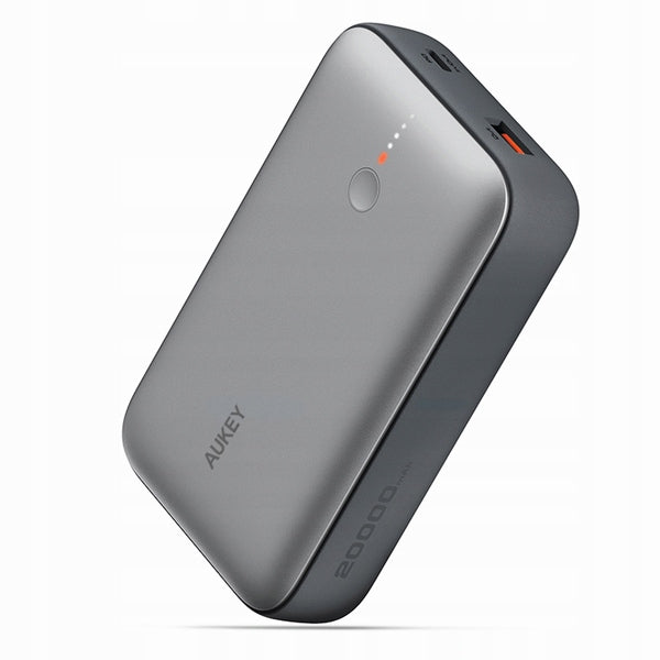 AUKEY PB-Y57 Spark Mini BANK 20000mAh PD & QC 3.0 USB-C 22.5W LED + Cable Color gray