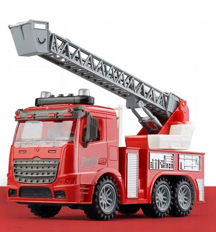 AUTO FIRE BRIGADE FIRE TRUCK WITH LADDER FOR CHILDREN LIGHT SOUND +DRIVE Brand click4TOYS