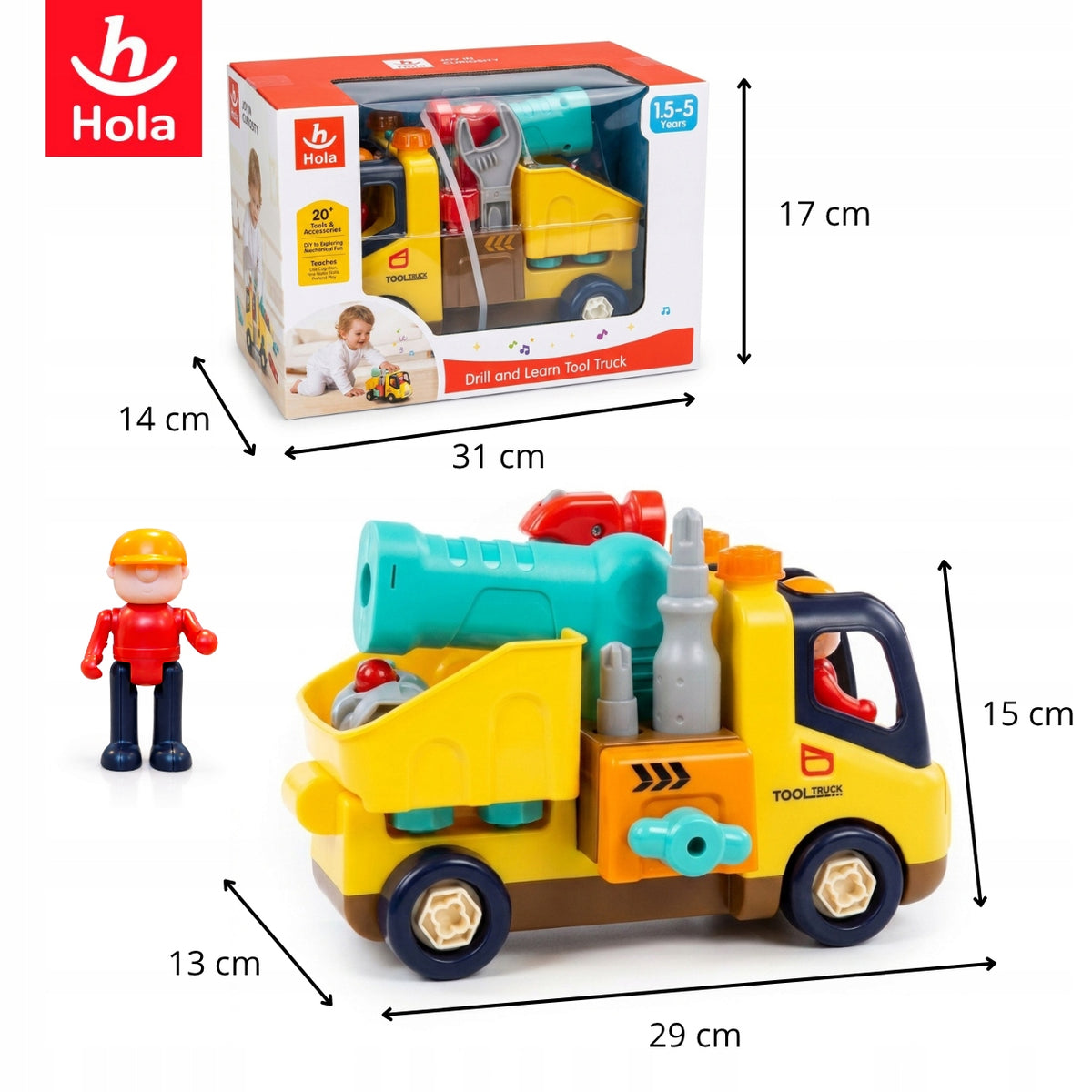 AUTO FOR TWISTING Set Small Mechanic Interactive Construction 22el Brand Hola