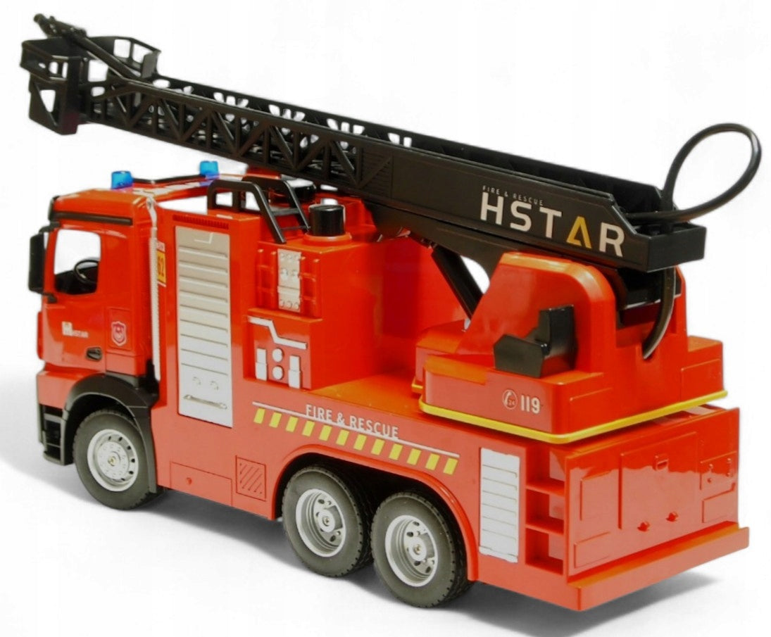 AUTO LARGE FIRE BRIGADE FOR REMOTE CONTROLLED LIGHTS sounds FIRE TRUCK Packaging status original