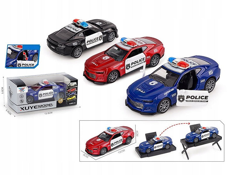 AUTO METAL POLICE CAR RESORAK OPENING DOORS 12CM Brand no brand