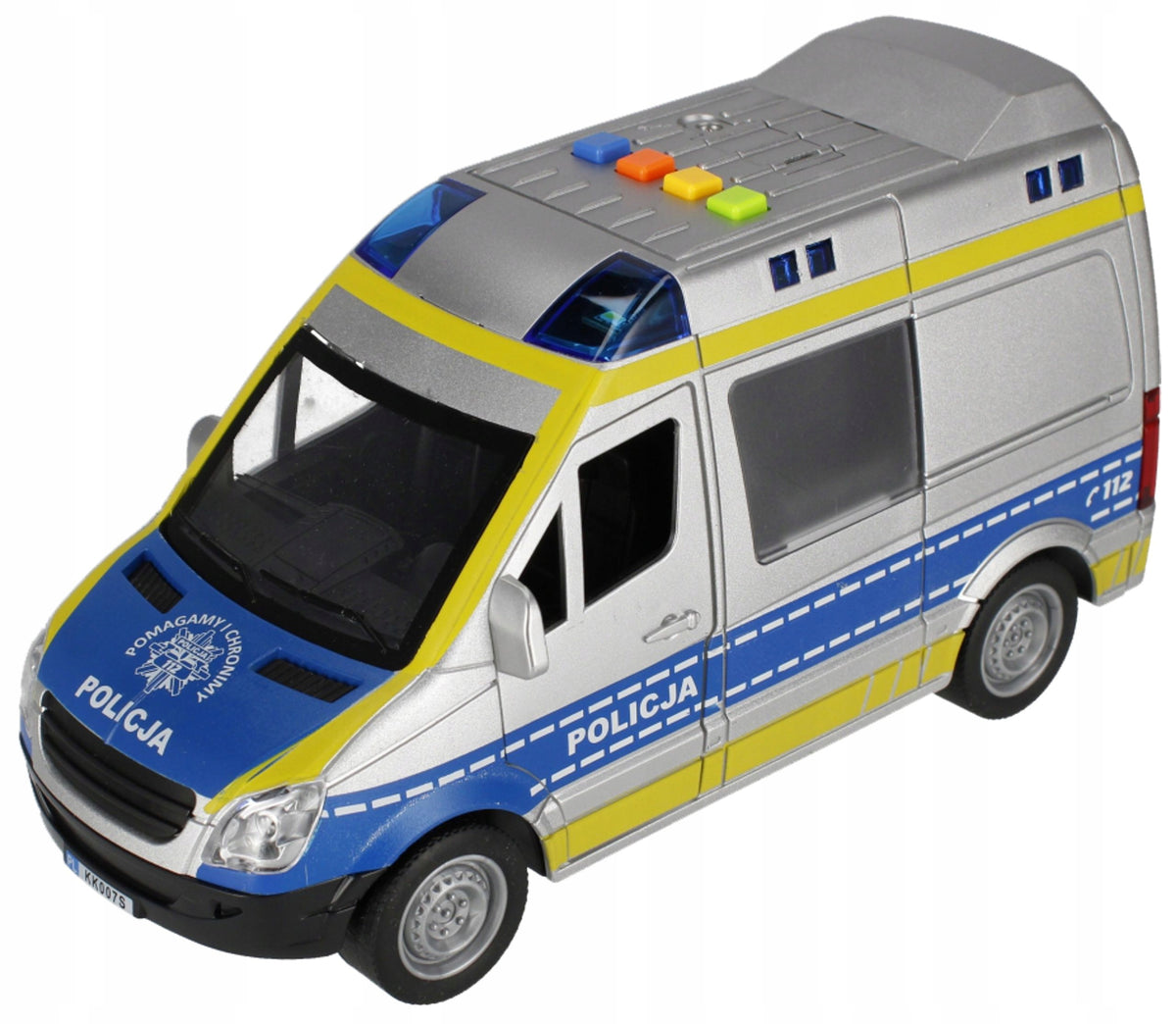AUTO POLICE DAWN SOUND 1:16 27X17X12 MY CITY POLISH VERSION
