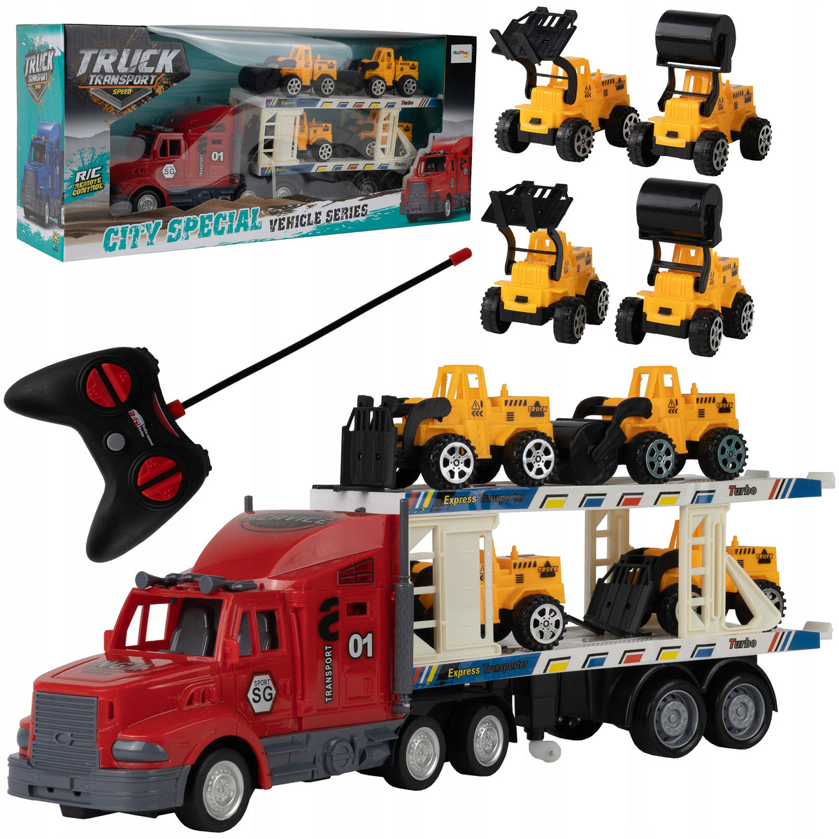AUTO TIR TOW TRUCK REMOTE CONTROLLED ON REMOTE CONTROL CAR ROLLER