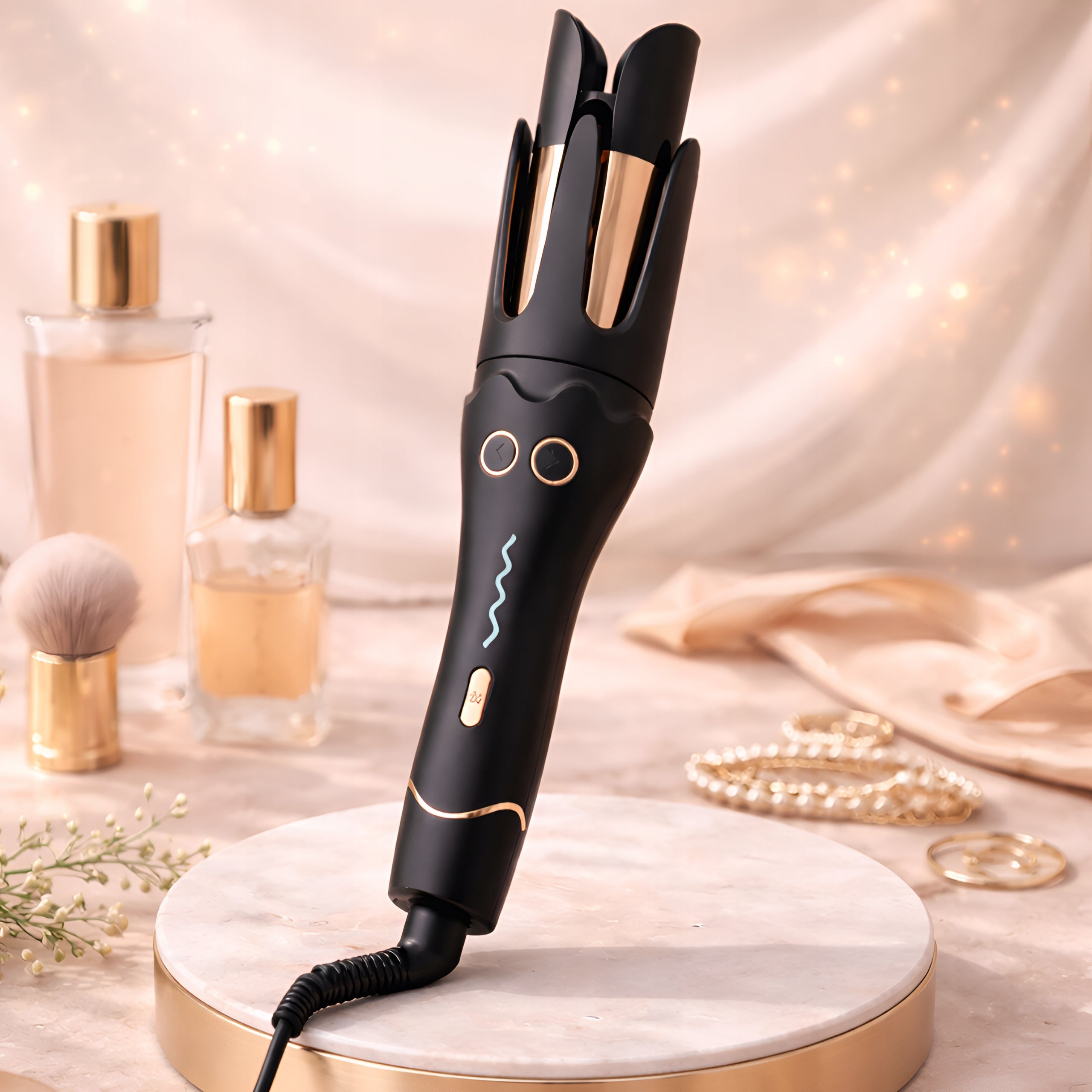 AUTOMATIC CURLING IRON CERAMIC ROTARY 360°C CURLS WAVES LIVOCURL Packaging status original