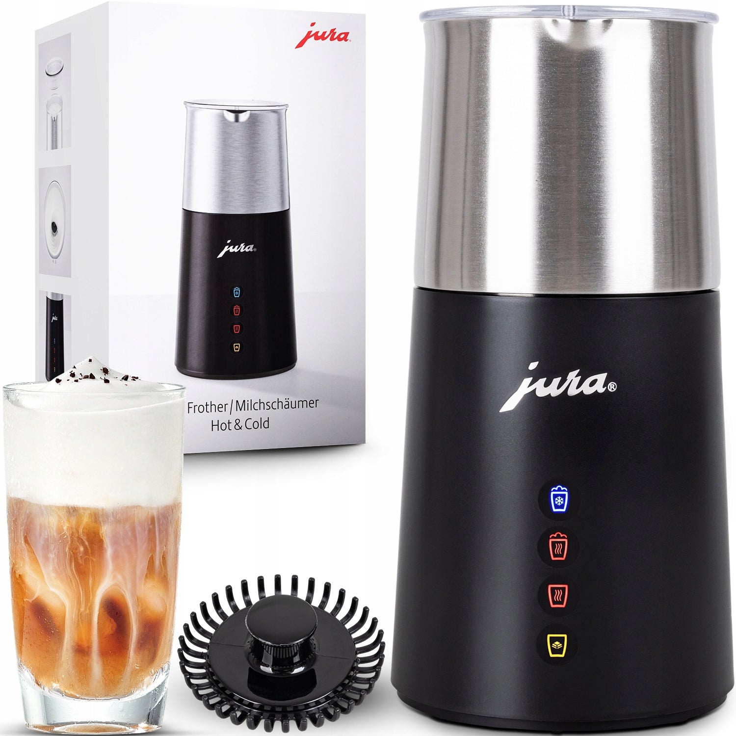 AUTOMATIC ELECTRIC HOT MILK FROTHER COLD 360ML JURA