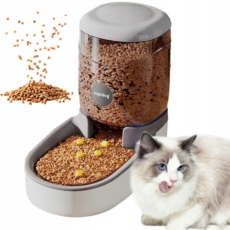 AUTOMATIC FOOD DISPENSER FEEDER CAT DOG BOWL 4L GREY