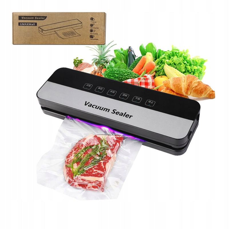 AUTOMATIC FOOD VACUUM WELDING MACHINE PACKING MACHINE + 30 BAGS 120W