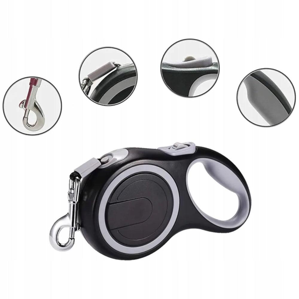 AUTOMATIC LEASH FOR DOG 5M MEDIUM SMALL WALKING LONG STRONG TAPE Packaging status original