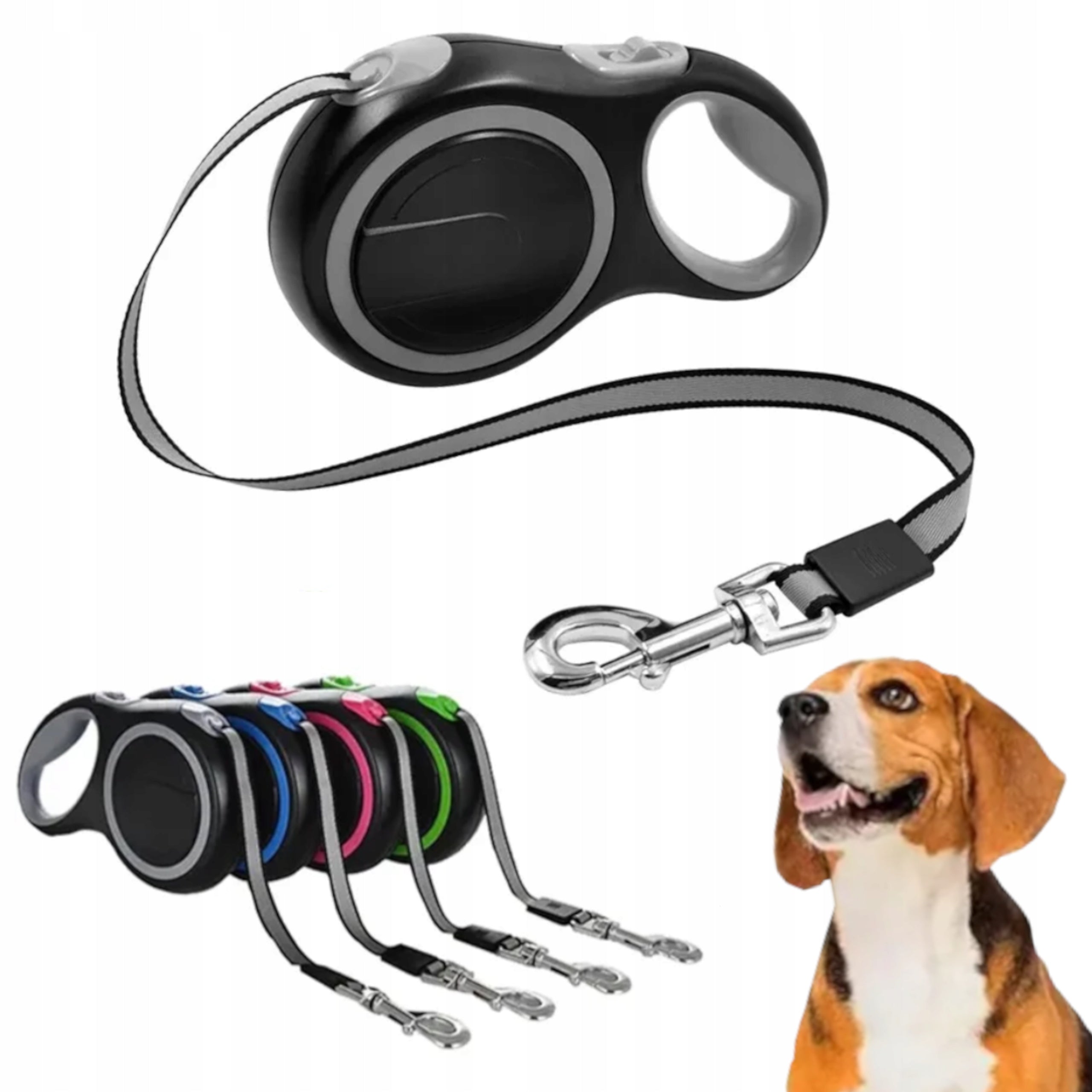 AUTOMATIC LEASH FOR DOG 5M MEDIUM SMALL WALKING LONG STRONG TAPE