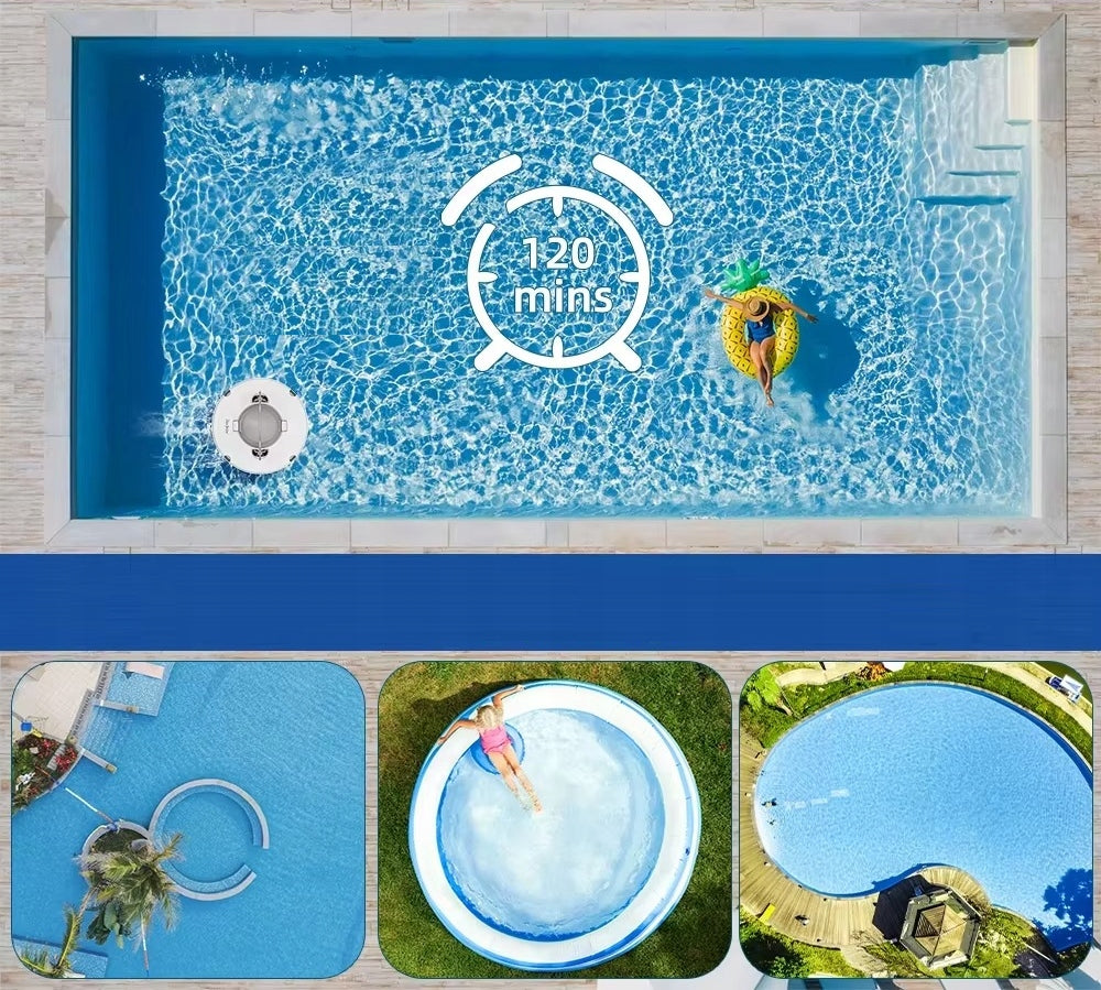 AUTOMATIC Pool Vacuum Cleaner For POOL CLEANING Bottom Wireless Manufacturer code Robot odkurzający akumulatorowy do basenu