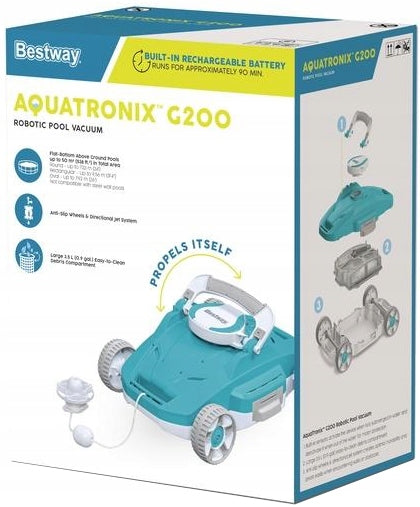 AUTOMATIC ROBOT VACUUM CLEANER FOR POOL CLEANING BESTWAY 58765 BATTERY Manufacturer code 25961245695145