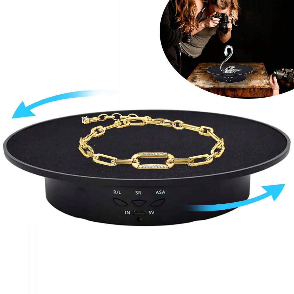 AUTOMATIC ROTARY TABLE DISPLAY STAND 360° ELECTRIC BLACK