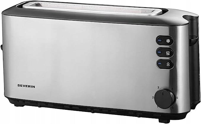 AUTOMATIC TOASTER 1000W LONG CHAMBERS STAINLESS STEEL SEVERIN AT2515 Power rating 1000 W