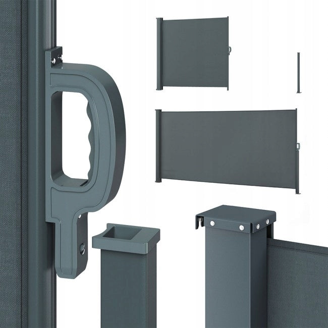 AWNING TERRACE ROLLER BLIND RETRACTABLE SIDE 200x350