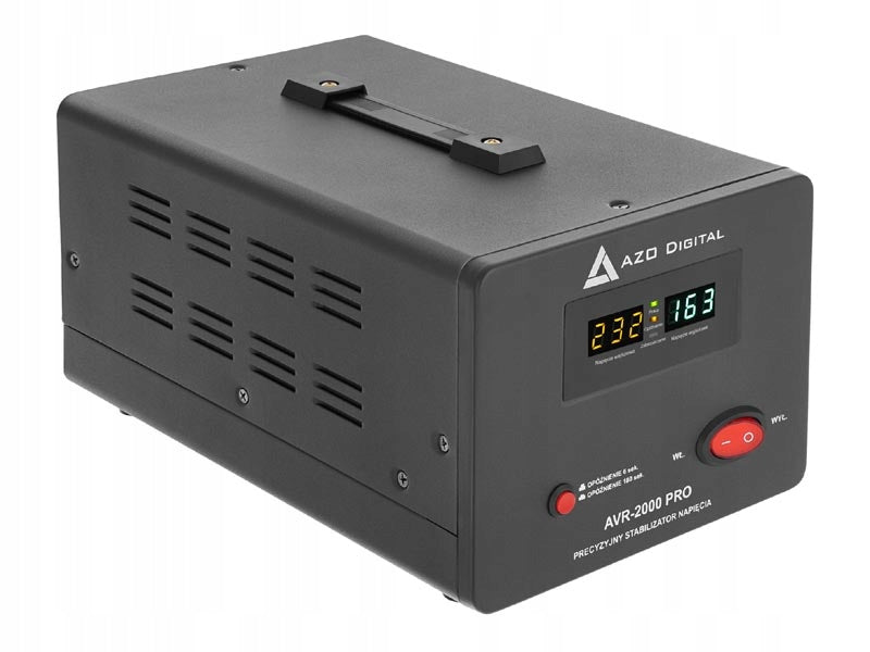 AZO Voltage Stabilizer AVR-2000 PRO 2000W/1200W Manufacturer code AZO00D1156