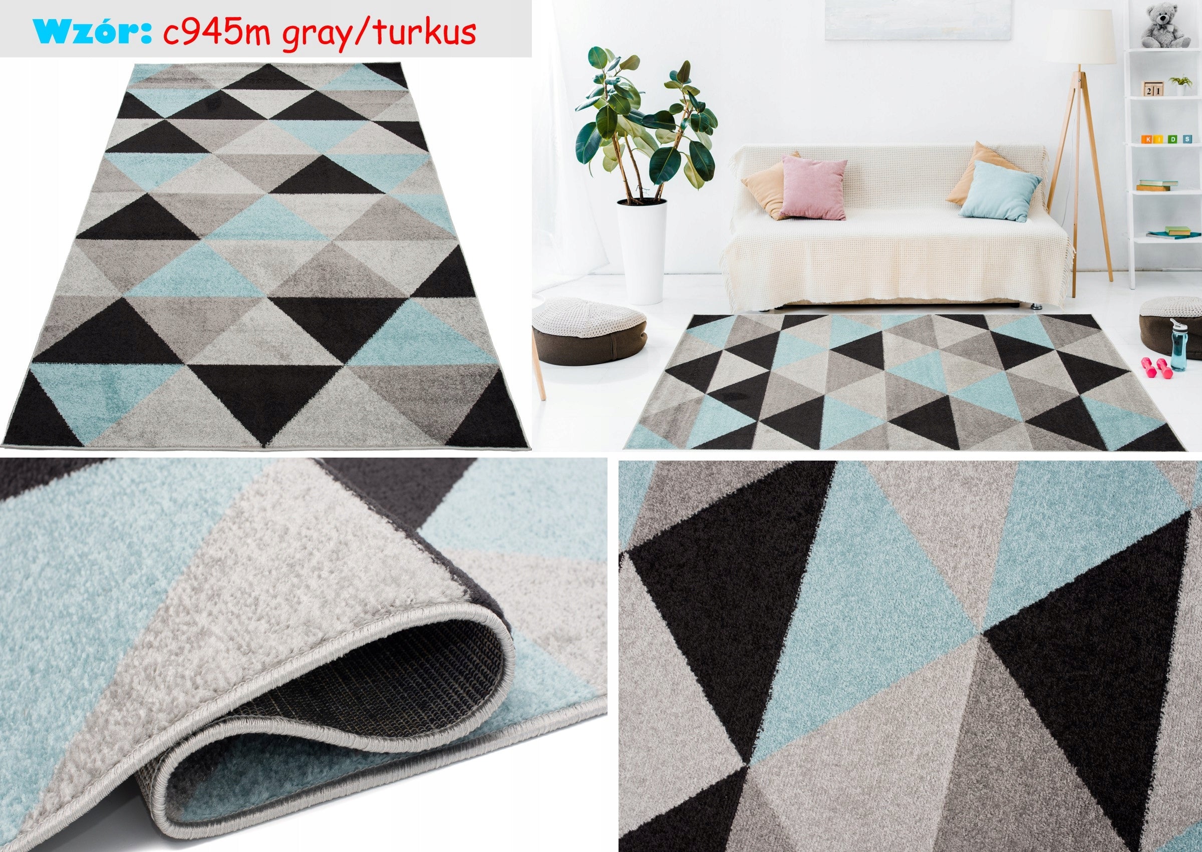 AZUR CARPET 120x170 Frieze Fashionable Modern Colorful Pastel Soft Manufacturer code Elefanta mix