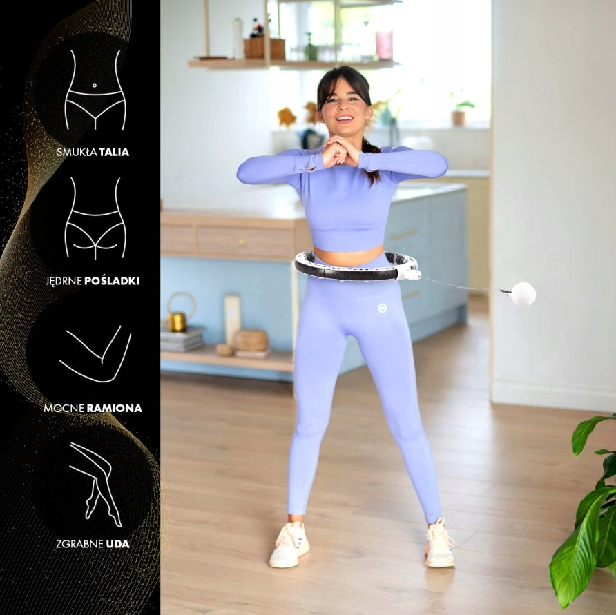 Abisal HHM16 hula hoop with counter and weight plate white 1 piece Manufacturer code 5907695552416