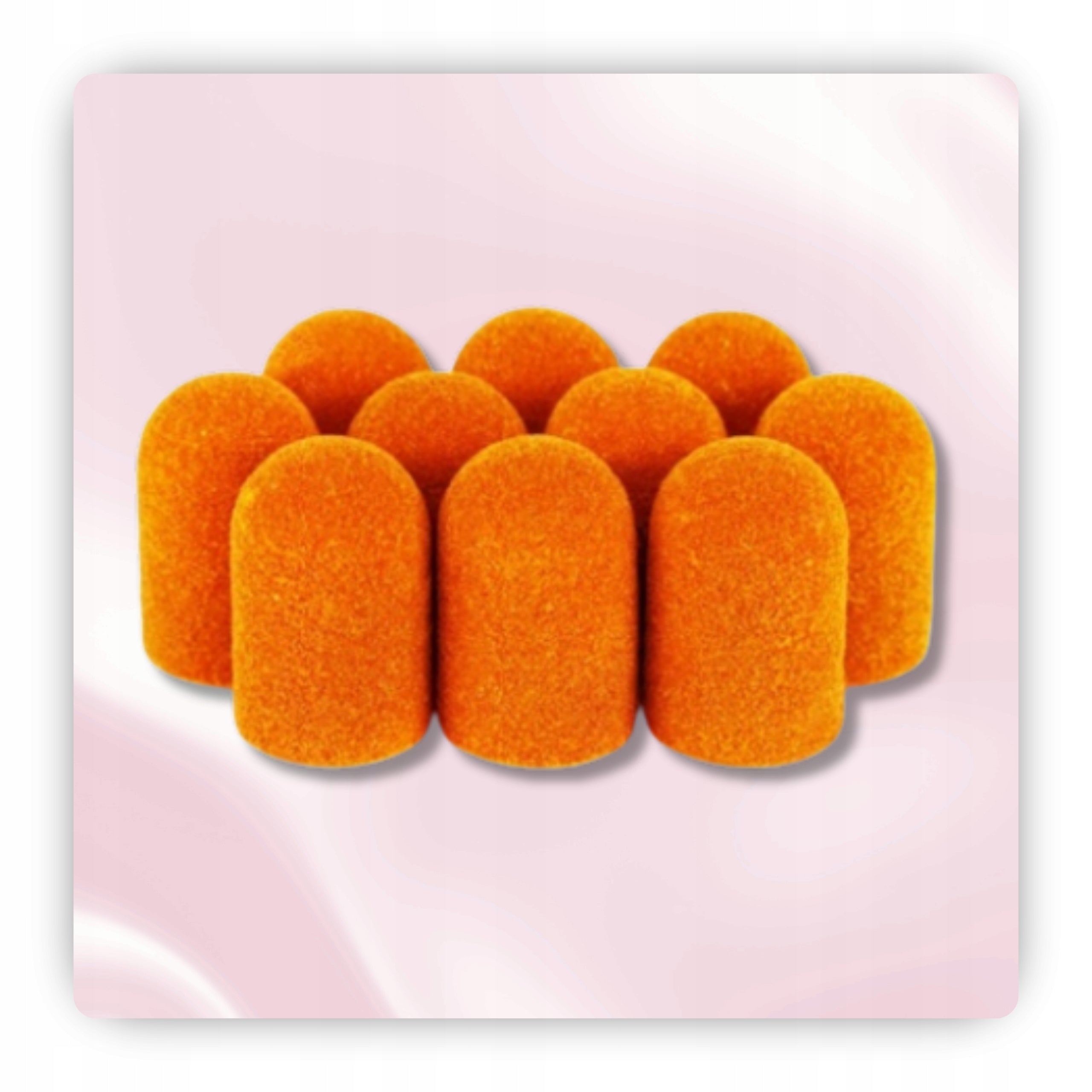 Abrasive caps for cutters gradation 80 10mm for pedicure LUKAS 10pcs Manufacturer code 4027497600069