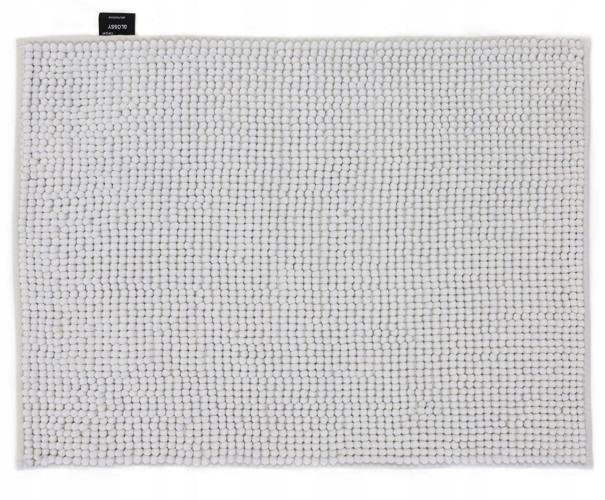 Absorbent Washable Bathroom Rug Gray 60X90cm Brand ELSIMONE CARPET