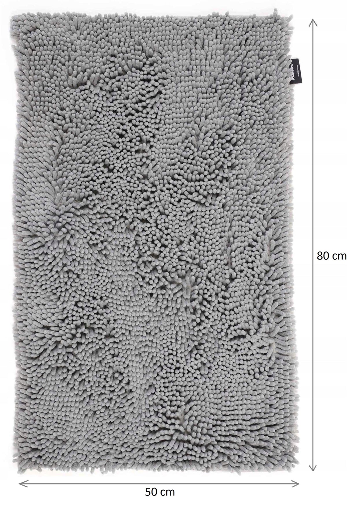 Absorbent Washable Bathroom Rug Gray Anti-Slip 50X80cm Manufacturer code Dywanik do łazienki Rainbow