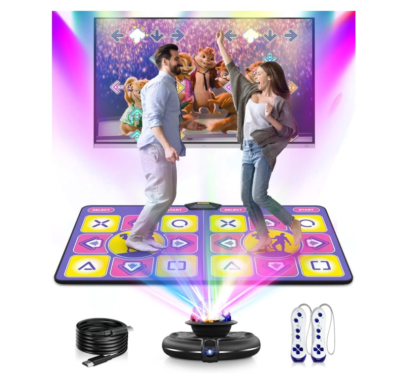 Acelufly Dance Mat- Interactive, Non-Slip for Kids and Adults