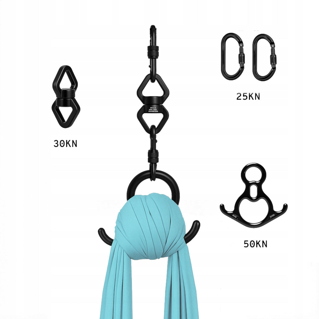 Acrobatic sash aerial silk | 6 m | Light blue Brand no brand