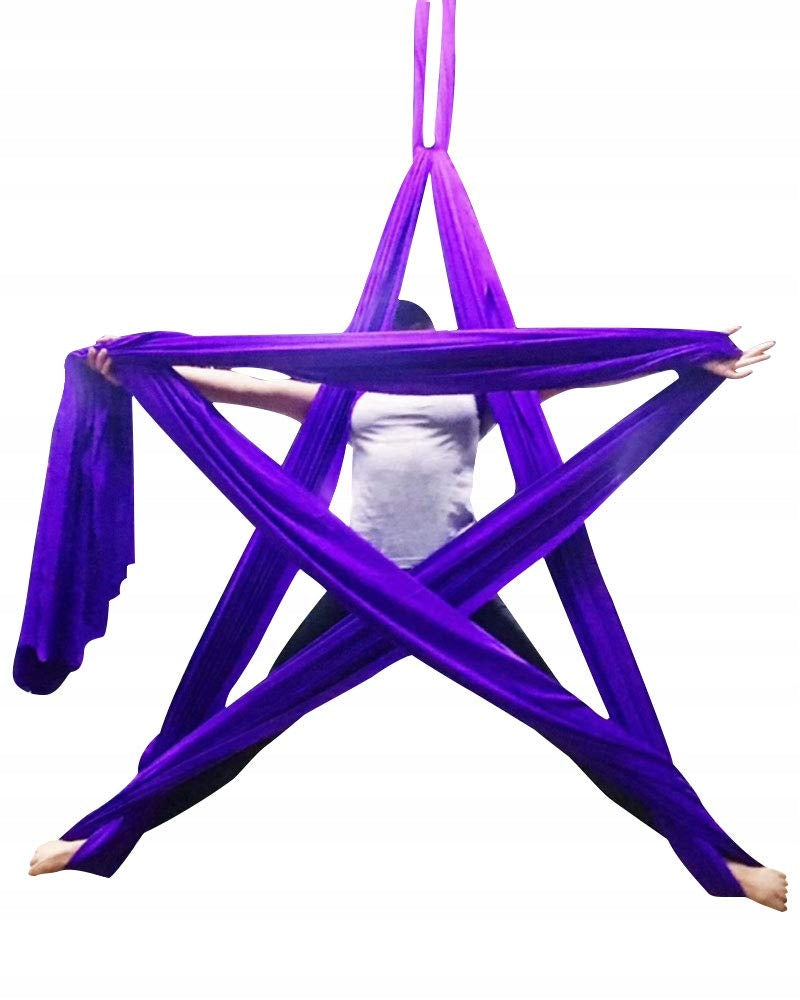 Acrobatic sash, scarf aerial silk multifunctional 6 m dark purple Manufacturer code Swing 6M cowhorn głęboki fiolet