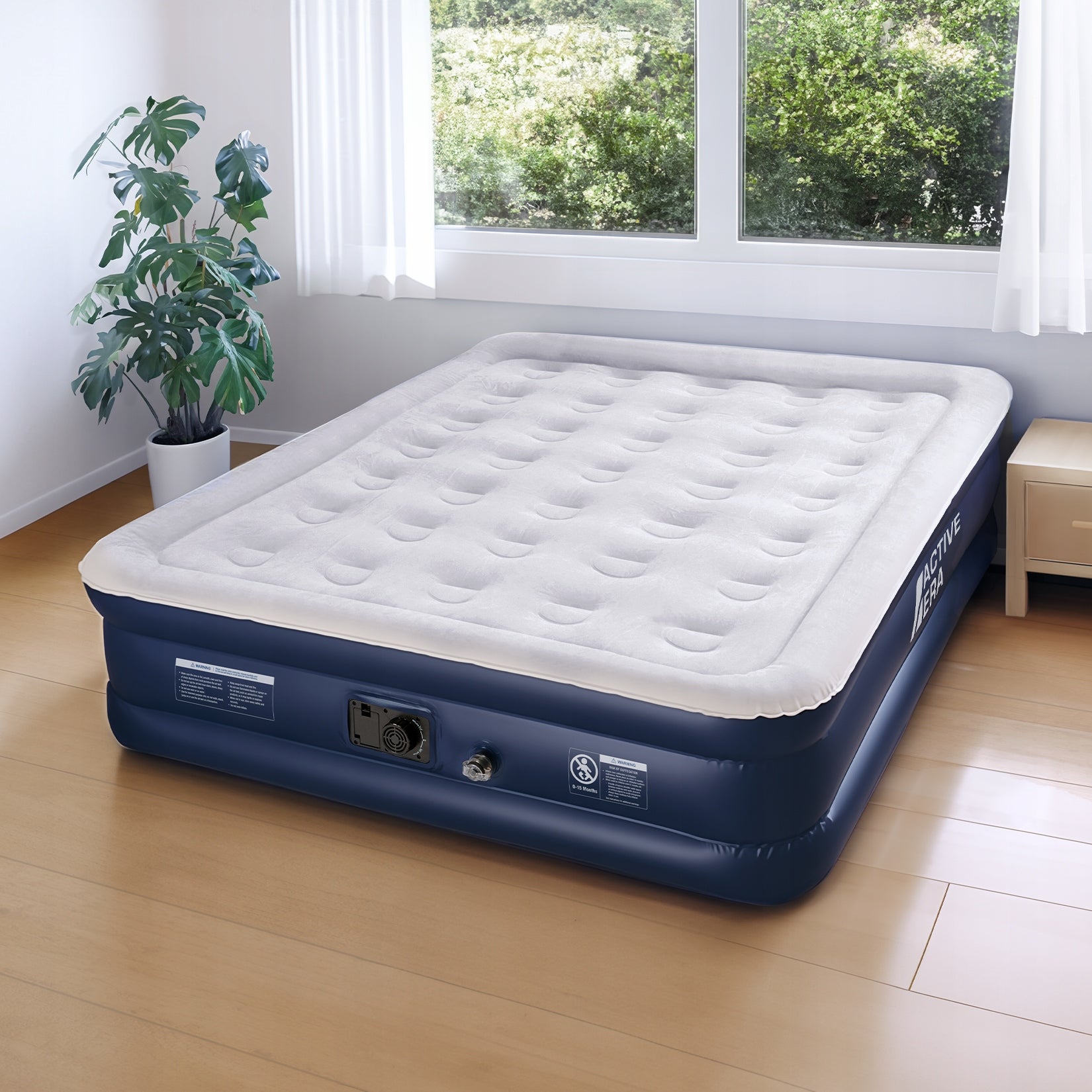 Active Era Premium Materac Powietrzny Queen Size – Szary/Granatowy Brand Active Era