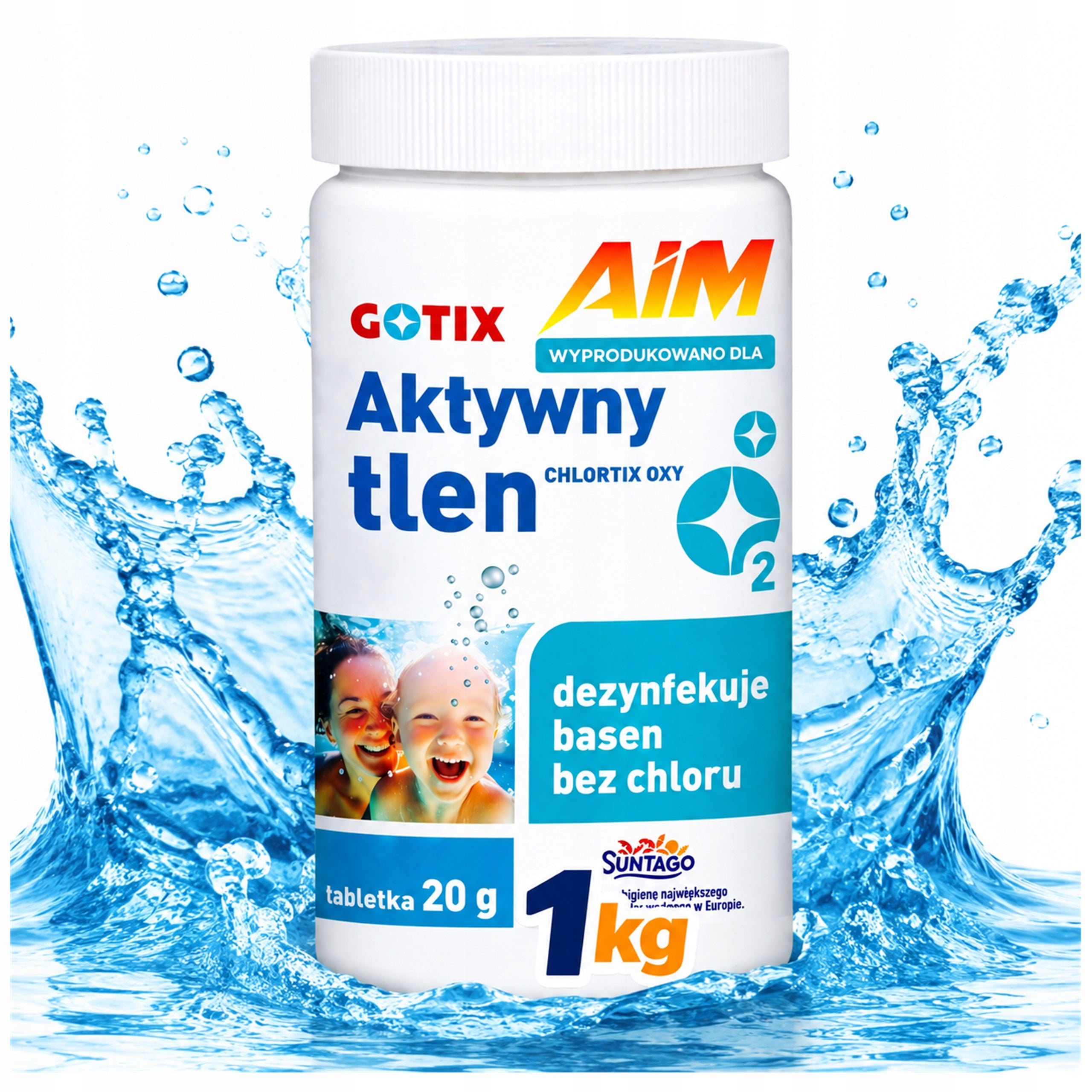 Active Oxygen for Swimming Pool Jacuzzi SPA Pool Chemistry without Chlorine Tablets 1KG
