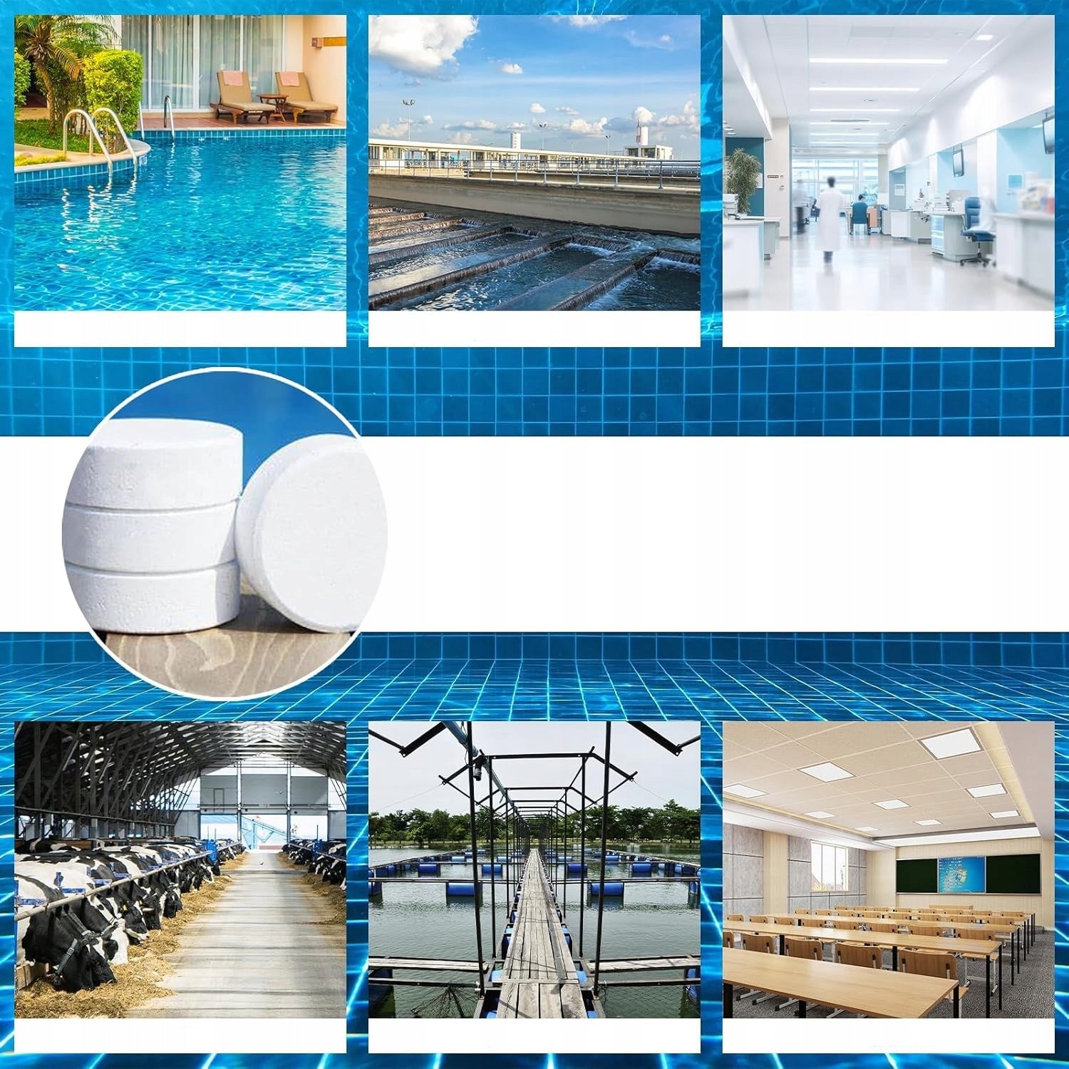 Active Oxygen for Swimming Pool Jacuzzi SPA Pool Chemistry without Chlorine Tablets 5 KG Packaging status original
