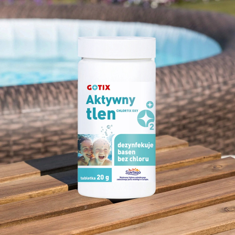 Active Oxygen for the Pool Jacuzzi SPA Pool Chemicals without Chlorine Tablets 1KG Packaging status original