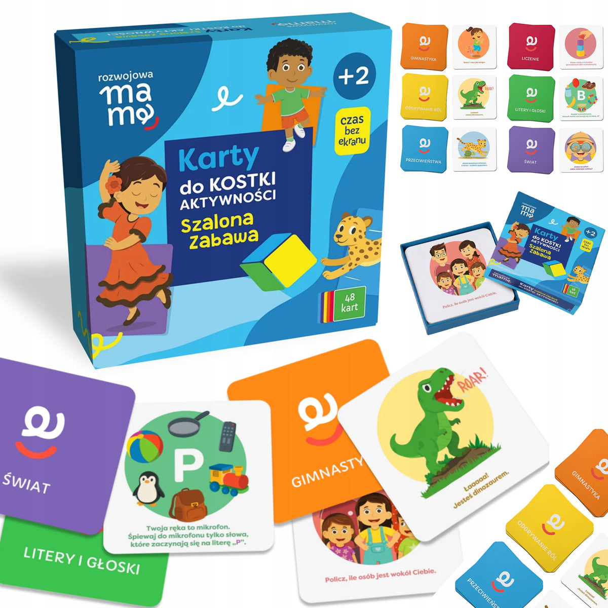 Activity Cube Cards - Crazy Fun Card Game for Kids 48 CARDS