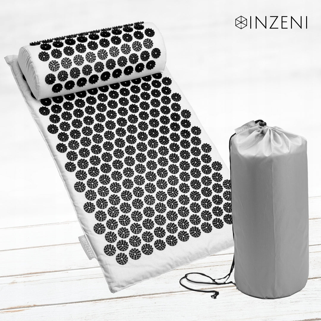 Acupressure mat INZENI Basic with spikes + pillow spine massage Packaging status original