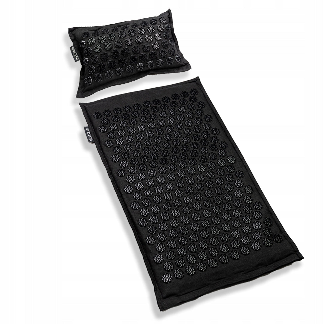 Acupressure mat INZENI Premium with spikes, coconut fiber pillow massage Packaging status original