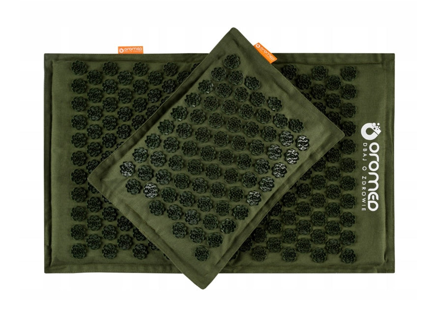 Acupressure mat massager Oromed ORO-HEALTH green + pillow