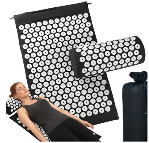Acupressure mat with spikes + pillow MASSAGE RELAXING health spikes