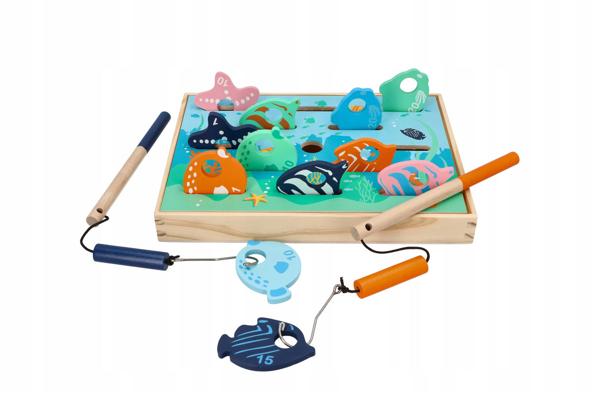 AdamToys Game Fishing MONTESSORI Skill Puzzle