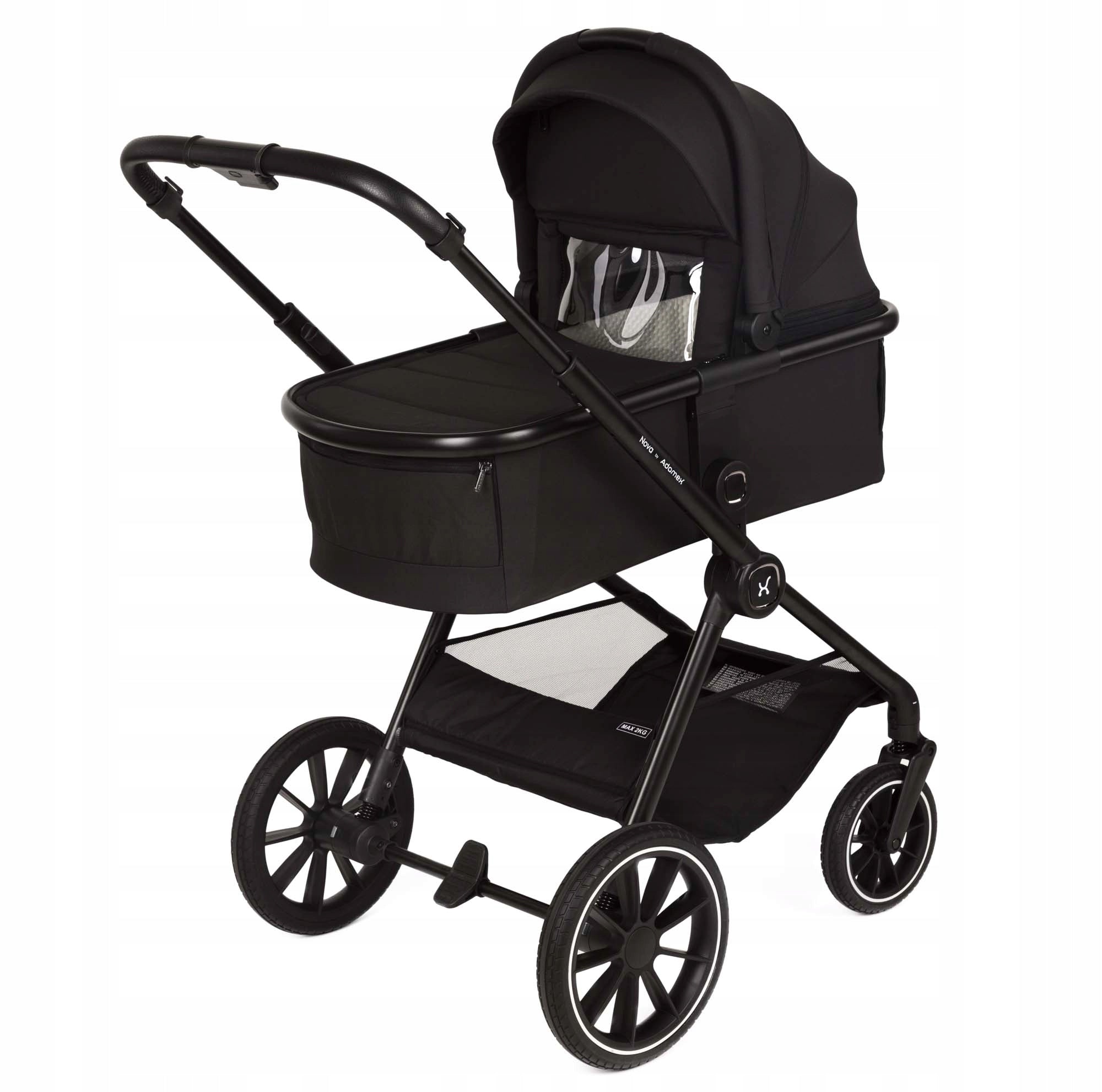 Adamex Nova Black 2in1 Black Compact Multifunction Cart Packaging status original