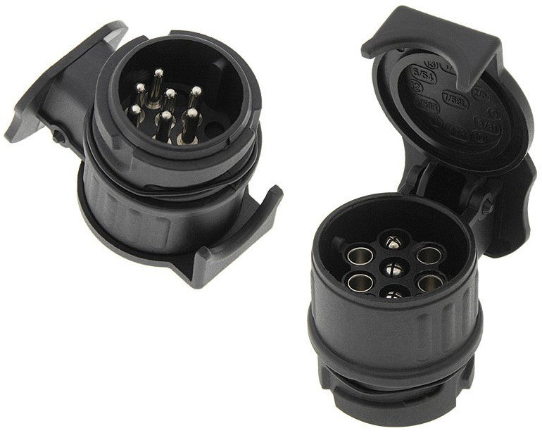 Adapter Socket Adapter Hook Trailer 13/7 Pin Solid Construction Packaging status original