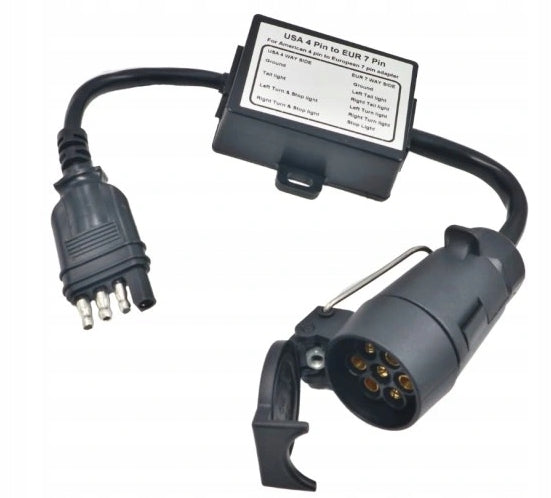 Adapter / US to EU Adapter 4-pin / 7-pin for Towing Hook