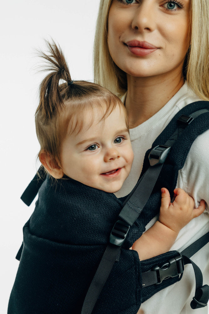 Adjustable Carrier - LennyUpGrade Pro: Small Herringbone Black Ebony Brand Lennylamb