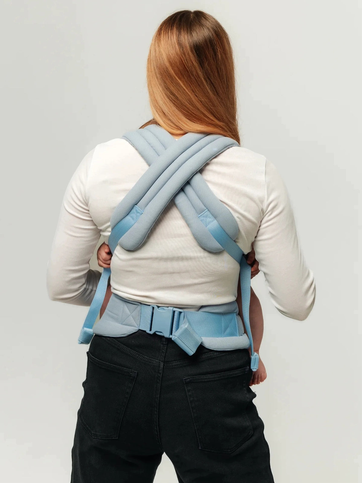 Adjustable Ergonomic Carrier Nelu Close Misty Blue Packaging status original