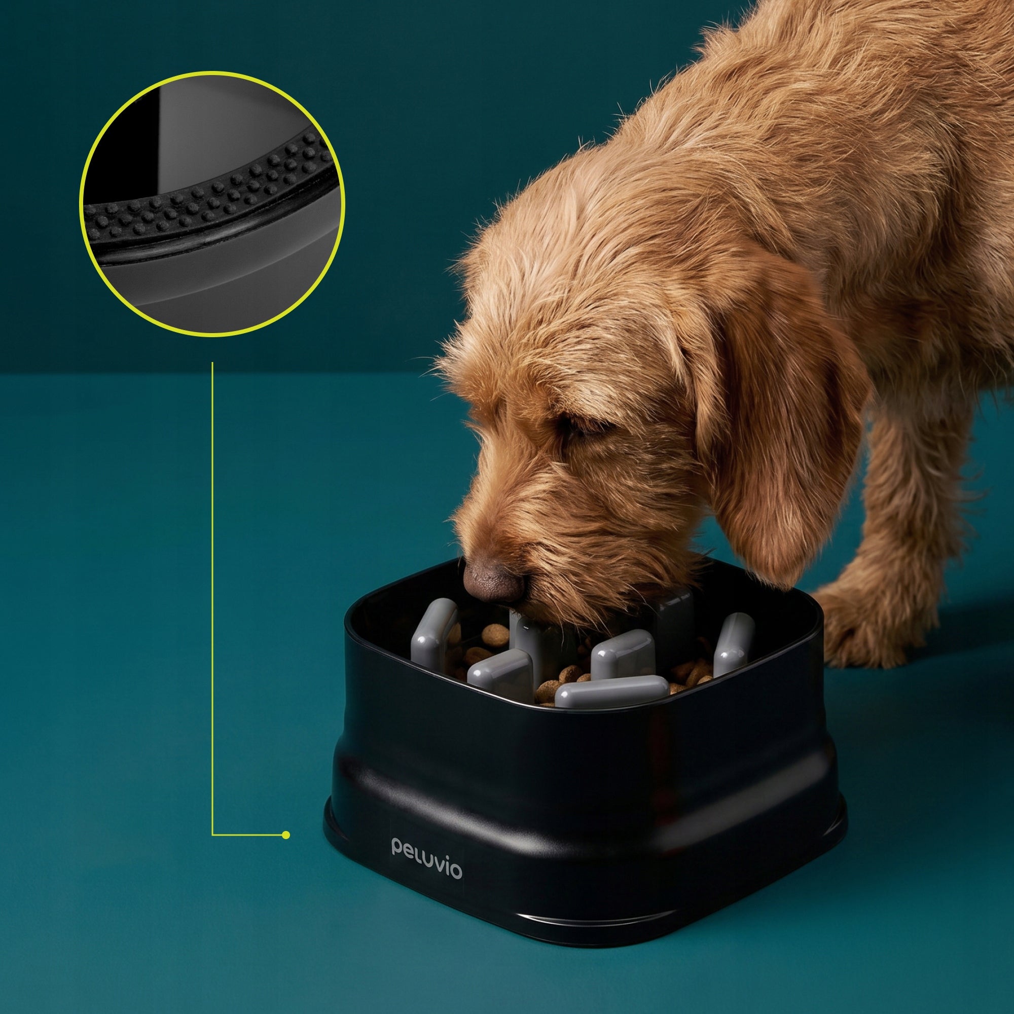 Adjustable Height Slow Feeder Bowl for Dogs - Dry/Wet Food Manufacturer code Miska spowalniająca jedzenie dla psa