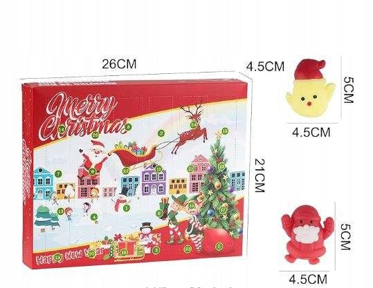 Advent Calendar 24 Days with Squishy Toys for Kids Christmas Brand no brand