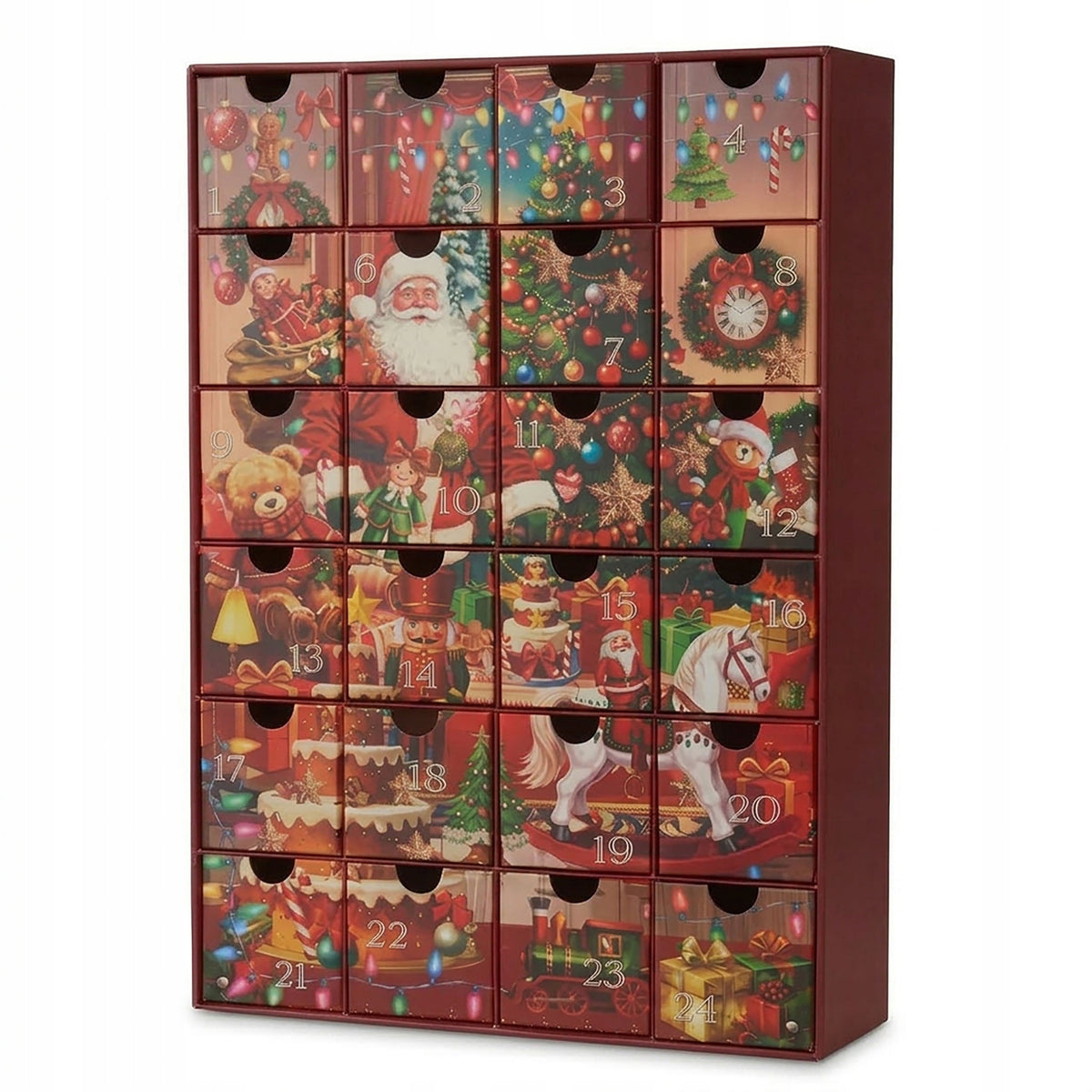 Advent Calendar 24 Drawers to Complete Empty Christmas Boxes